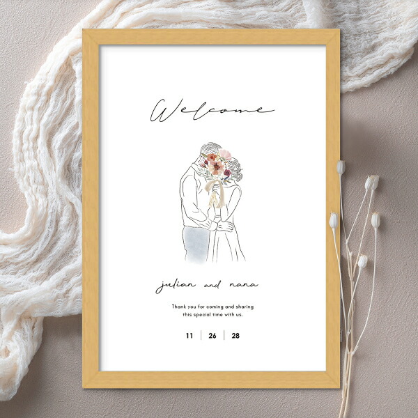 楽天市場】グラフィック ウェルカムボード（ニュアンセスアート