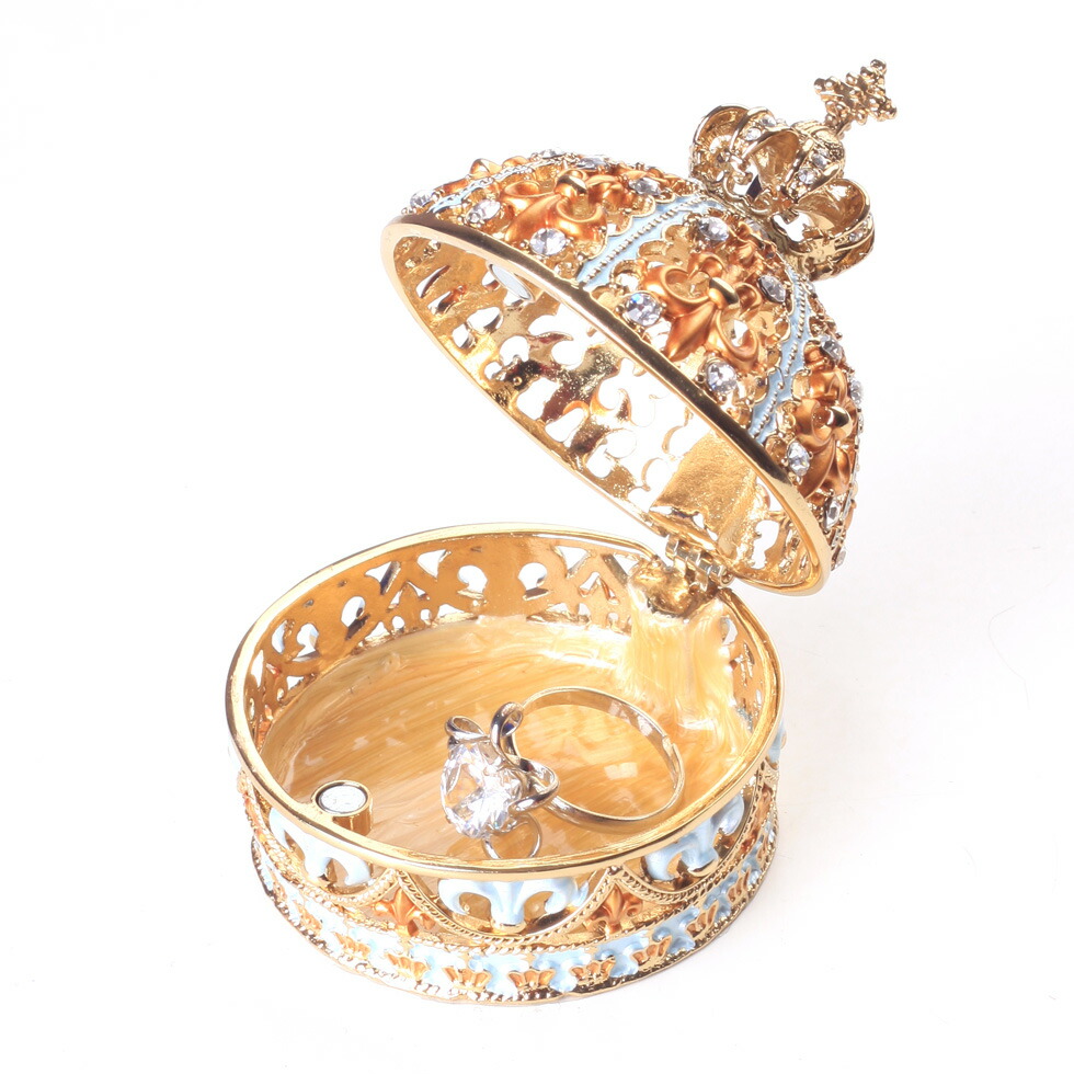 楽天市場】【正規品】 クラウン 王冠 クリスタルジュエリーボックス