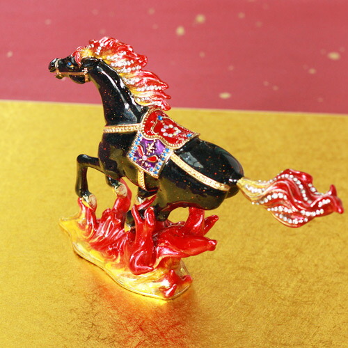 楽天市場】【正規品】 火馬 ウマ 午年 干支 ジュエリーボックス