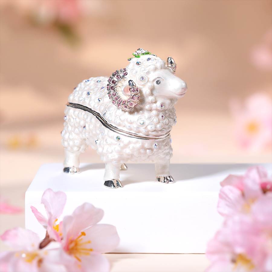 楽天市場】【正規品】 小桜羊 未 ひつじ 未 干支 ジュエリーボックス