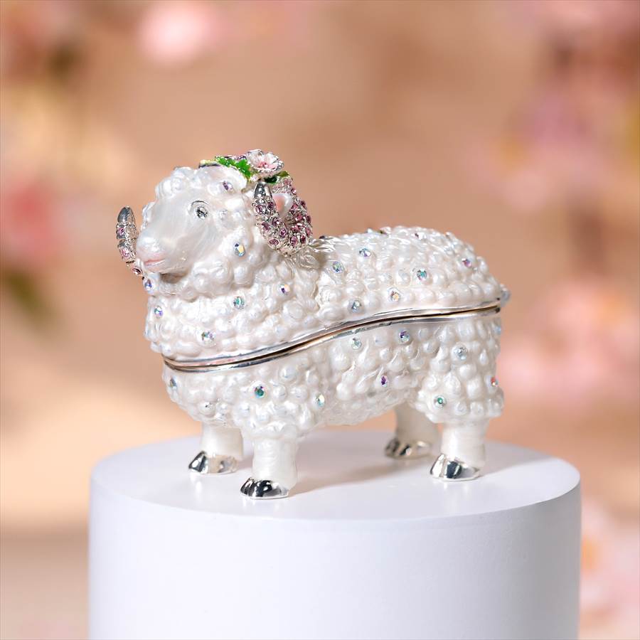 楽天市場】【正規品】 小桜羊 未 ひつじ 未 干支 ジュエリーボックス