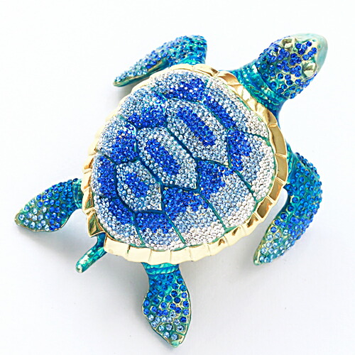 楽天市場】【正規品】 海亀 （万年亀） 縁起物 クリスタルジュエリー