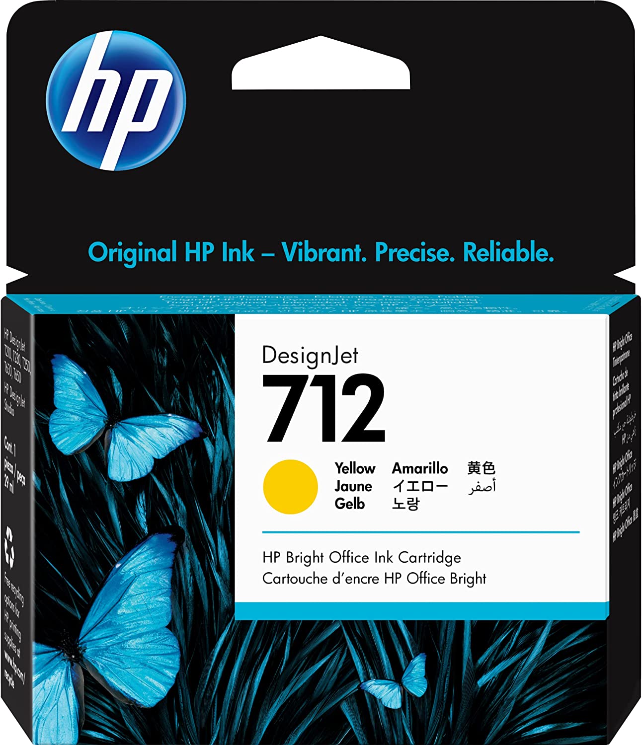 楽天市場】HP 712 712B 純正インク ブラック/カラー 4色セット 80/29mL