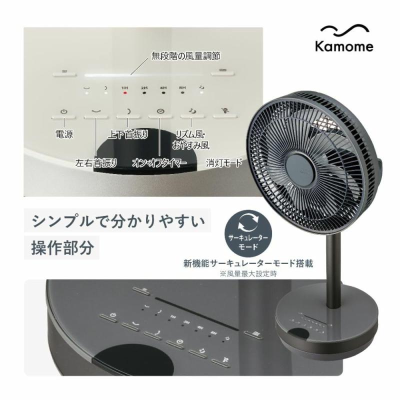 楽天市場】ドウシシャ 扇風機 サーキュレーター 兼用 23cm グレー 3D首