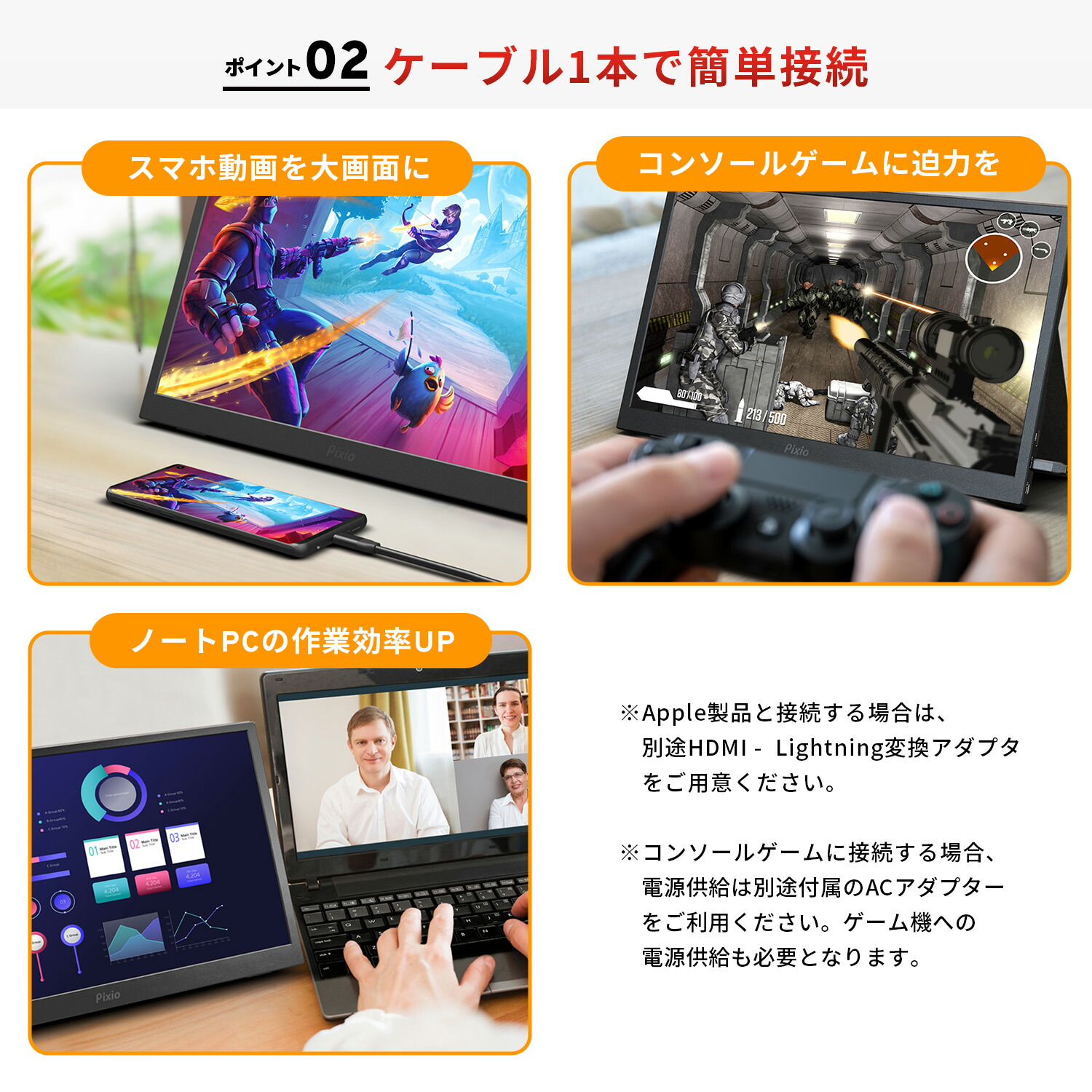 楽天市場】モバイルモニター 15.6インチ スタンド付 薄型 モニター