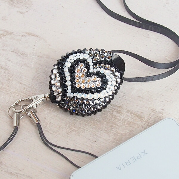 楽天市場】ネックストラップ おしゃれ スワロフスキー デコ ハート