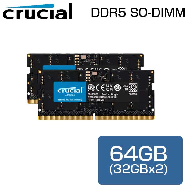 ram 32gb ddr5 crucial」の人気商品一覧 | 安い商品を通販サイトから