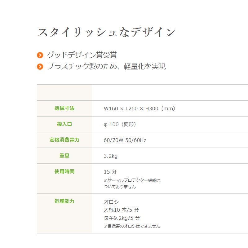 楽天市場】コンパクトオロシ RX-2 ドリマックス DREMAX 電動 オロシ
