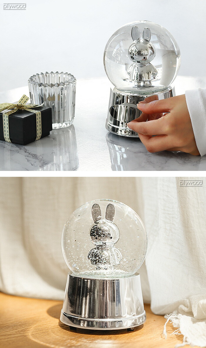 楽天市場】ミッフィー miffy スノードーム オルゴールジルバースタッド