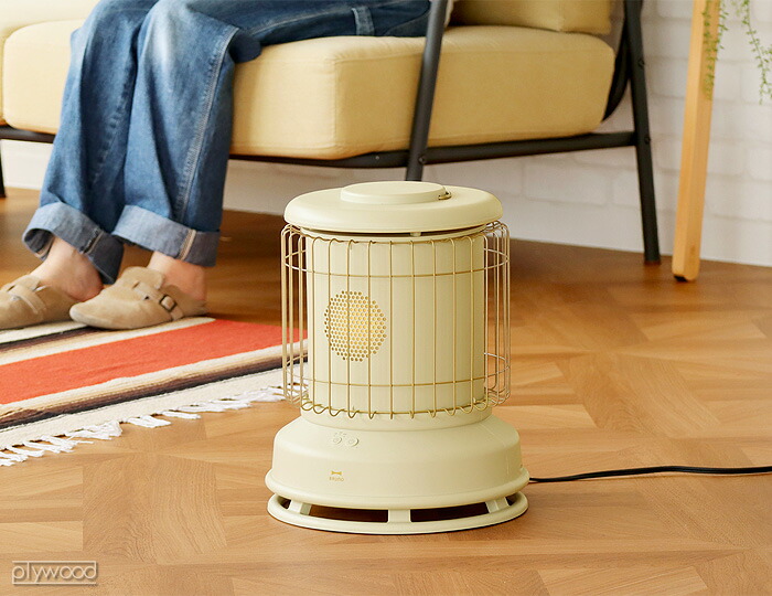 楽天市場】【選べる2大特典付】ファンヒーター 電気 おしゃれブルーノ