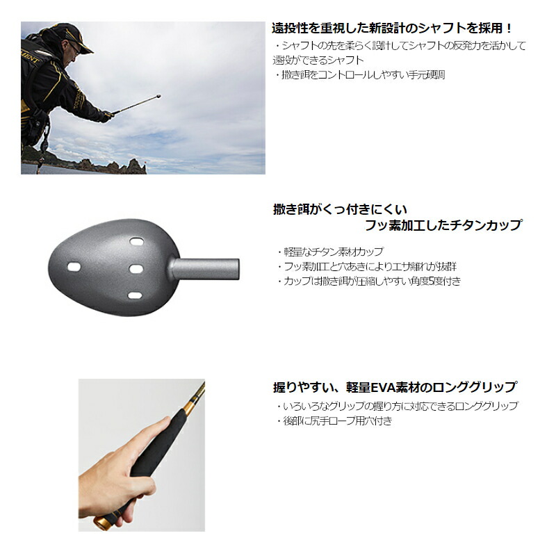 楽天市場】ダイワ トーナメント ロングキャスター2 36-650 : 釣具の