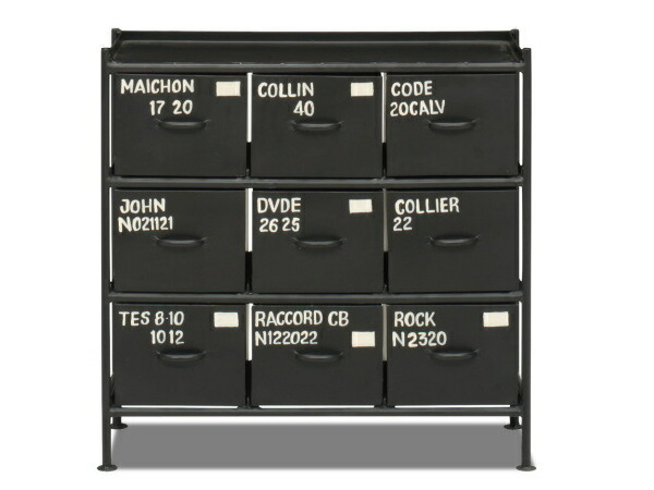 楽天市場】完成品 スチールラック 9杯 キャビネット 引き出し 3段