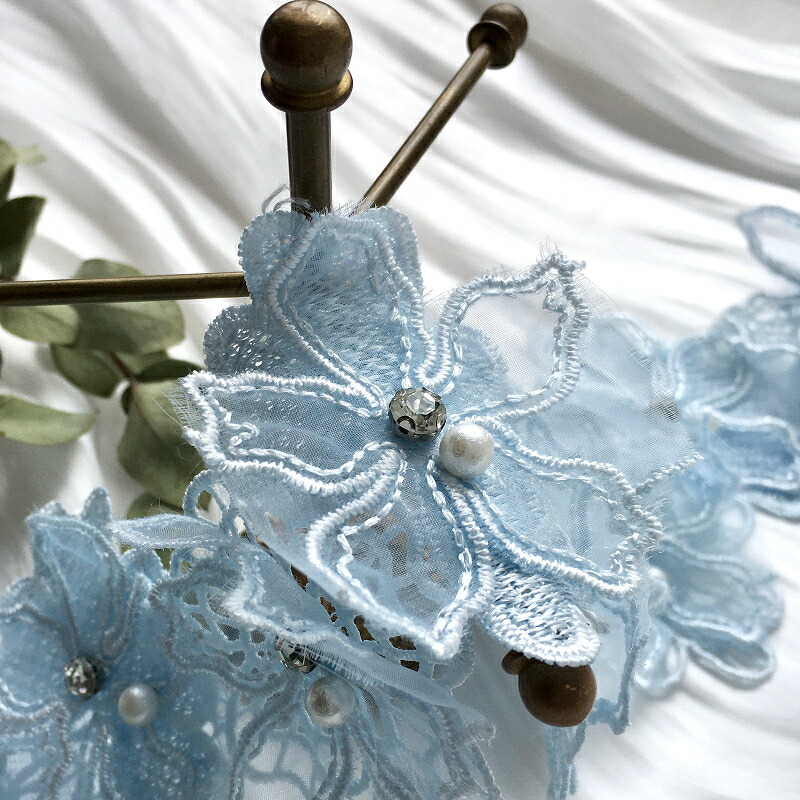 楽天市場】【3/4～10％オフ】【50cm】二重 フラワーモチーフ 幅7cm