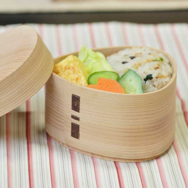 楽天市場】【柴田慶信商店】曲げわっぱ おむすび弁当箱 三角 350ml