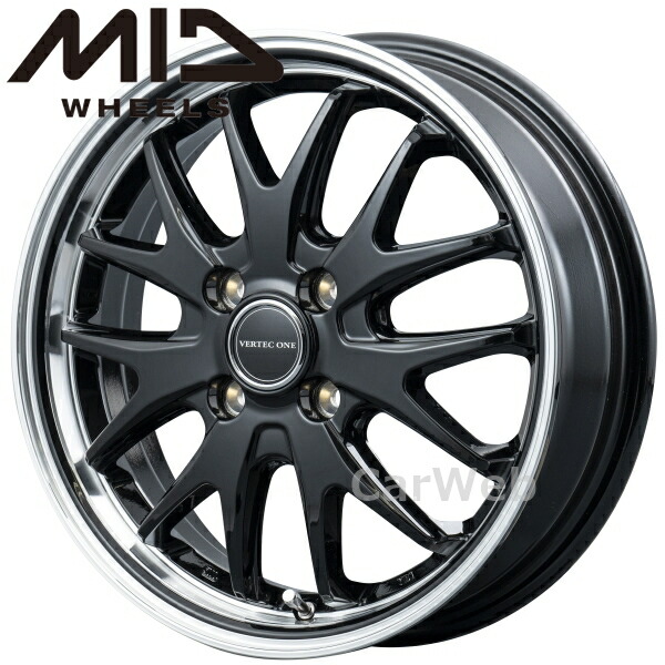 楽天市場】MID VERTEC ONE EXE7 14インチ 4.5J PCD:100 穴数:4 inset