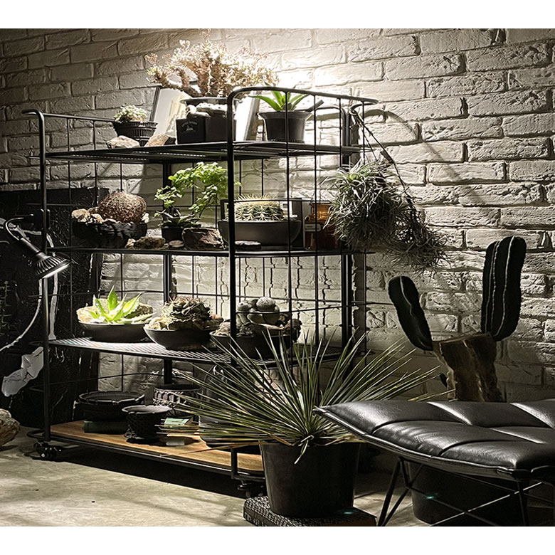 楽天市場】ラック 棚 スチールラック アイアンラック 4段 キャスター