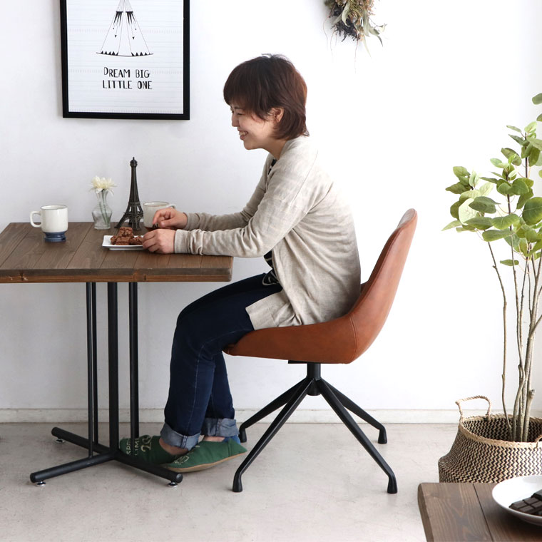 楽天市場】チェア ラウンドチェア 回転式 ダイニングチェア おしゃれ