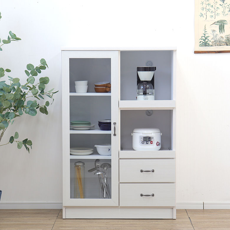 楽天市場】レンジ台 木製 レンジボード 幅80 キッチンカウンターレンジ