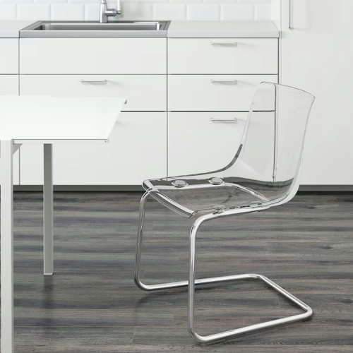楽天市場】＊202409TOBIAS トービアス チェア 透明/クロムメッキ透明