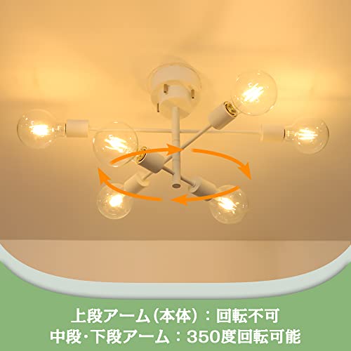 楽天市場】【送料無料】Hzfluo シャンデリア シーリングライト 6灯 E26