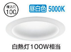 楽天市場】パナソニック ダウンライト XNN1031PNLE9 (NLN22420+