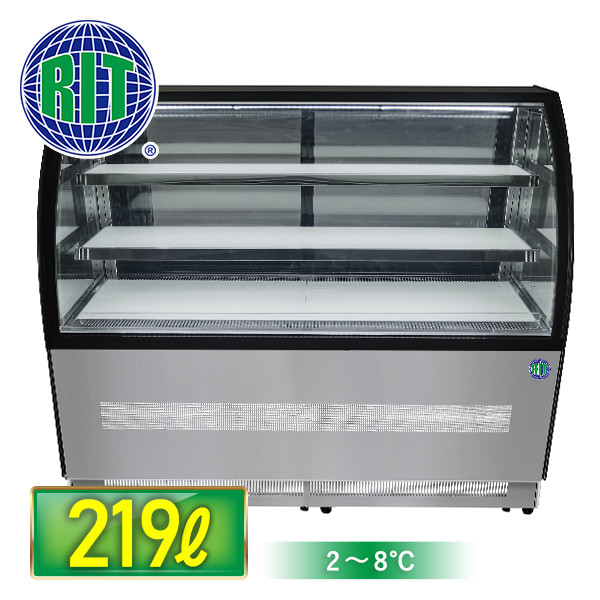 楽天市場】RIT 対面冷蔵ショーケース ラウンド型【RITS-219T】 W1500