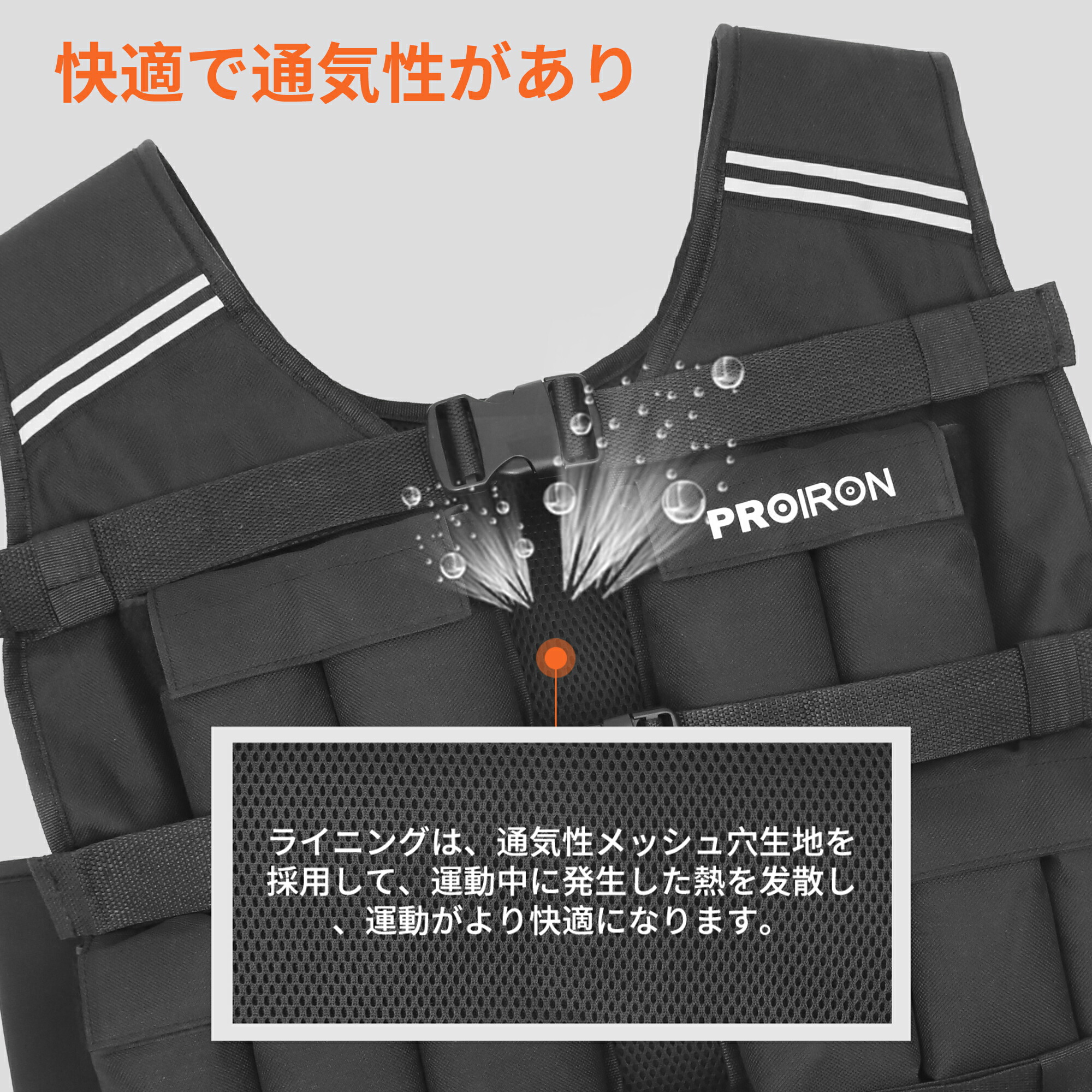 楽天市場】PROIRON ウェイトベスト おもり 筋トレ 加重ベスト 10kg