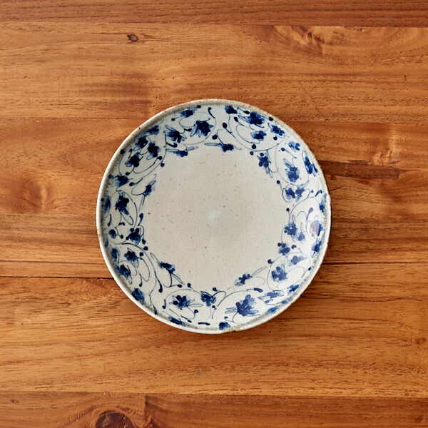 楽天市場】石井桃子 花唐草 5寸皿 / 和食器 陶器 砥部焼 作家もの 染付