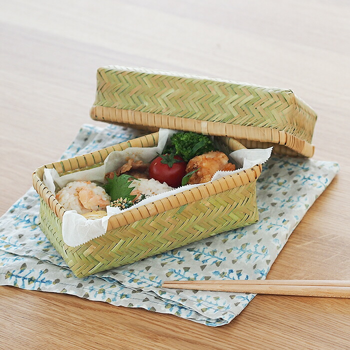 楽天市場】【スーパーSALE P10倍】かごや 青竹 弁当箱 細ひご 小