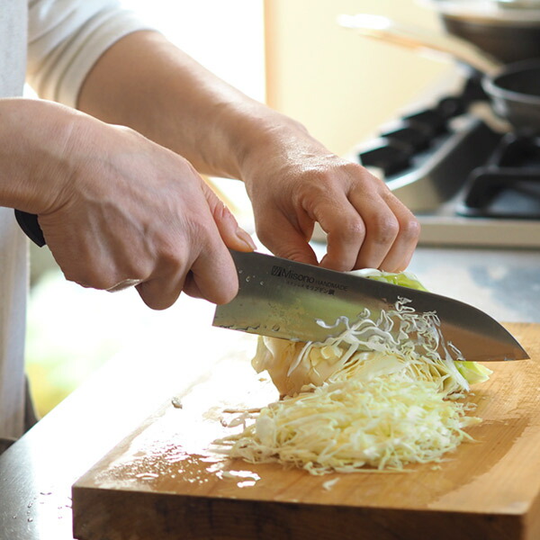 楽天市場】ミソノ モリブデン鋼 三徳包丁 180mm / Misono / 日本製