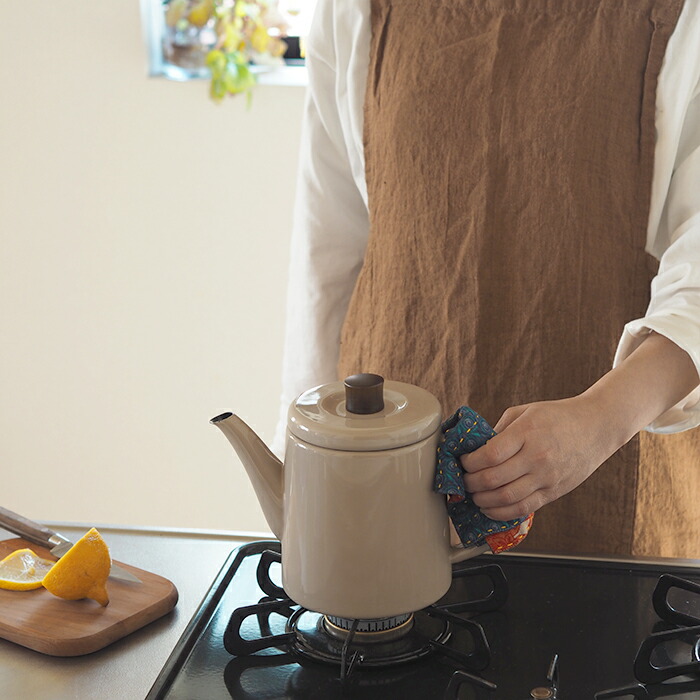 楽天市場】野田琺瑯 ポトル ベージュ / IH対応 直火 ホーロー ケトル