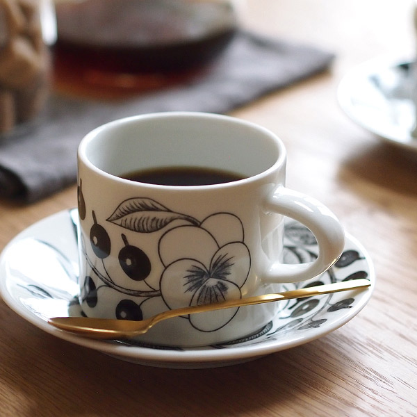 楽天市場】□アラビア ブラック パラティッシ コーヒーカップ