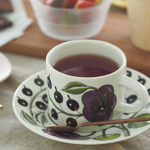 楽天市場】□アラビア パープル パラティッシ ティーカップ＆ソーサー