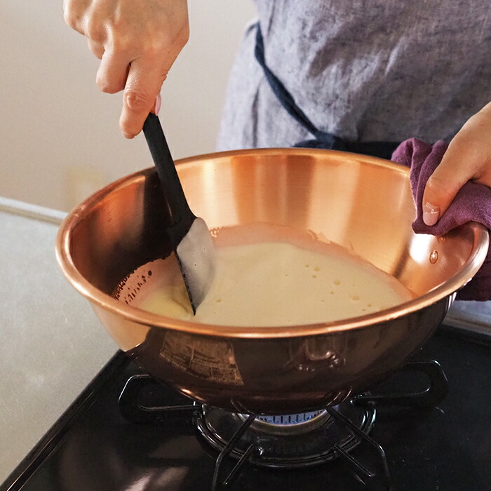 楽天市場】ボウマル 銅のペストリーボウル 取っ手付き 26cm（フランス