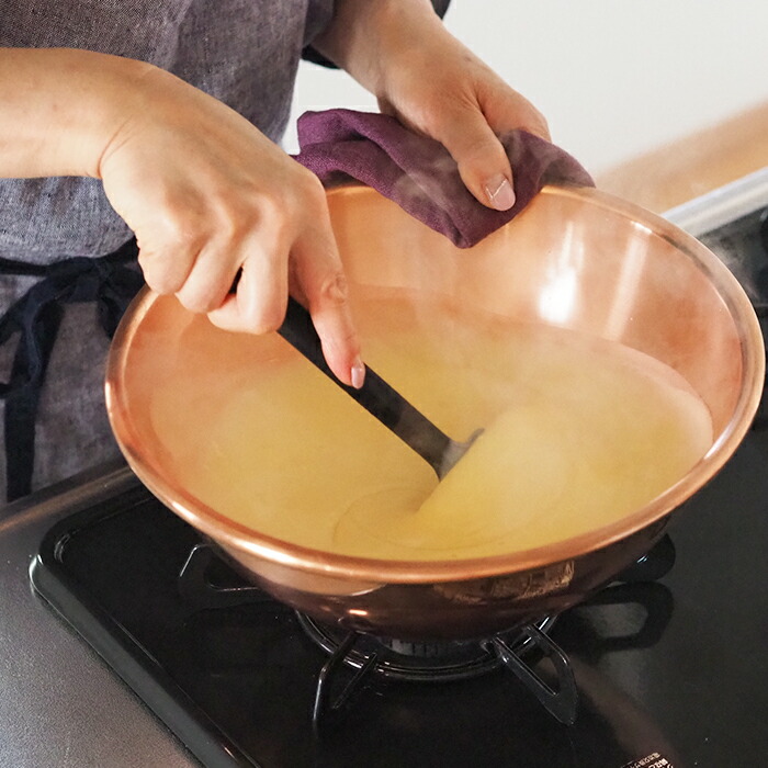 楽天市場】ボウマル 銅のペストリーボウル 取っ手付き 26cm（フランス