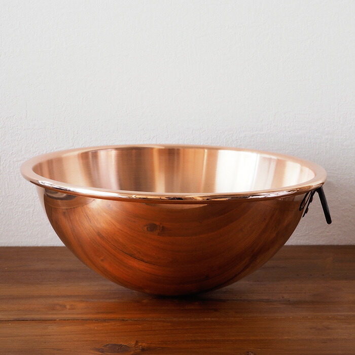楽天市場】ボウマル 銅のペストリーボウル 取っ手付き 32cm（フランス
