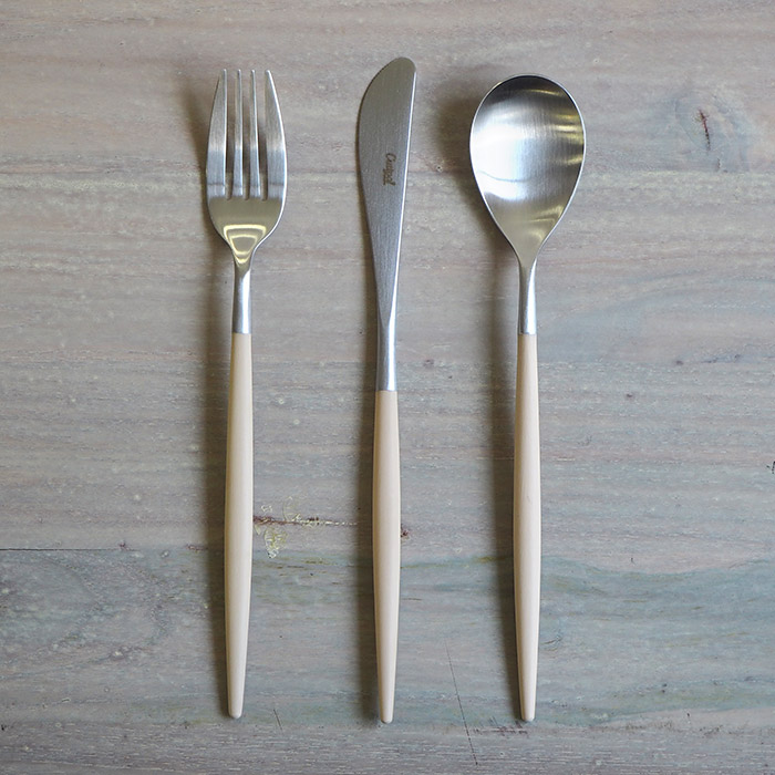 楽天市場】□クチポール ミオ・アイボリー シルバー ディナーセット