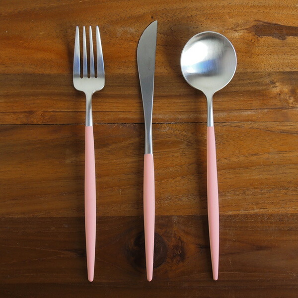 楽天市場】□クチポール ゴア・ピンク シルバー ディナーセット 3PCS