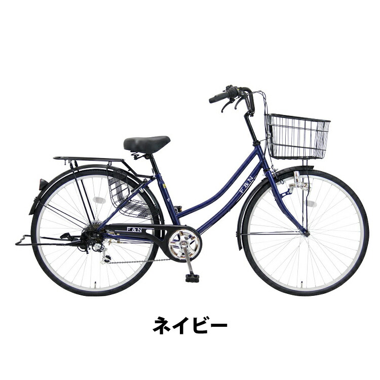 楽天市場】自転車 ママチャリ 26インチ 6段変速 FINI 通勤 通学送料