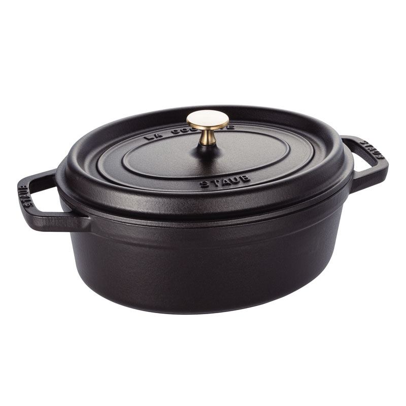ストウブ ピコ ココット オーバル 27cm 40500-271 [ブラック] (鍋