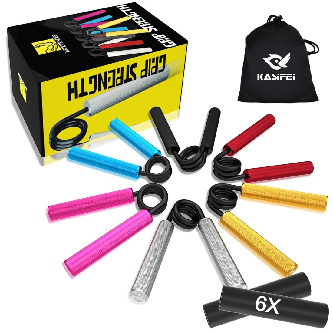 楽天市場】CRAZYROPE 握力 トレーニングハンドグリップ 6個入り50～300