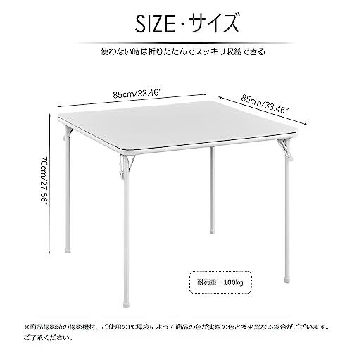 楽天市場】KAIHAOWIN 折りたたみテーブル 正方形 テーブル 折り畳み