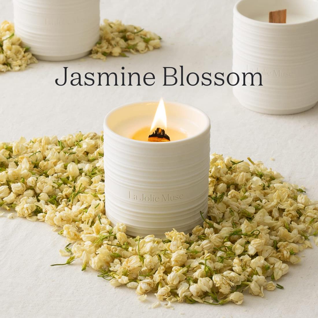 楽天市場】LA JOLIE MUSE アロマキャンドル ジャスミンの香り 木芯
