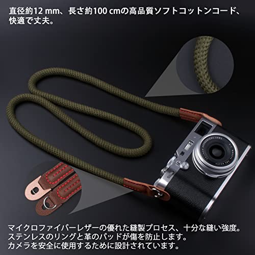楽天市場】VKO カメラネックストラップ ソフトコットン カメラ