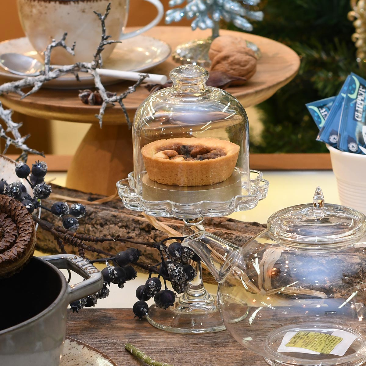 楽天市場】ミニパティスリー ・プチケーキスタンド PS96457【ガラス製