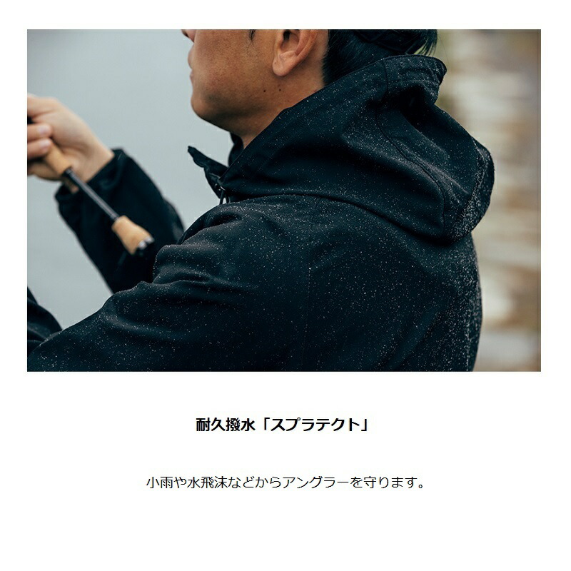 楽天市場】ジャッカル シェードフーディ M ブラック | 釣具 釣り