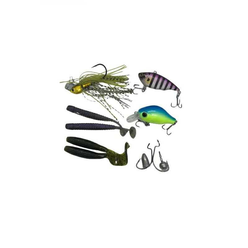 楽天市場】ブンブンオリジナル ブラックバス入門ルアーセット Bカラー