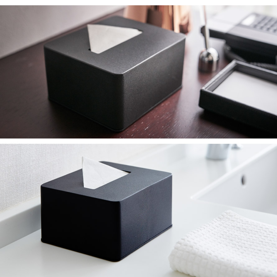 楽天市場】ハーフ ティッシュボックス タワー 山崎実業 tower