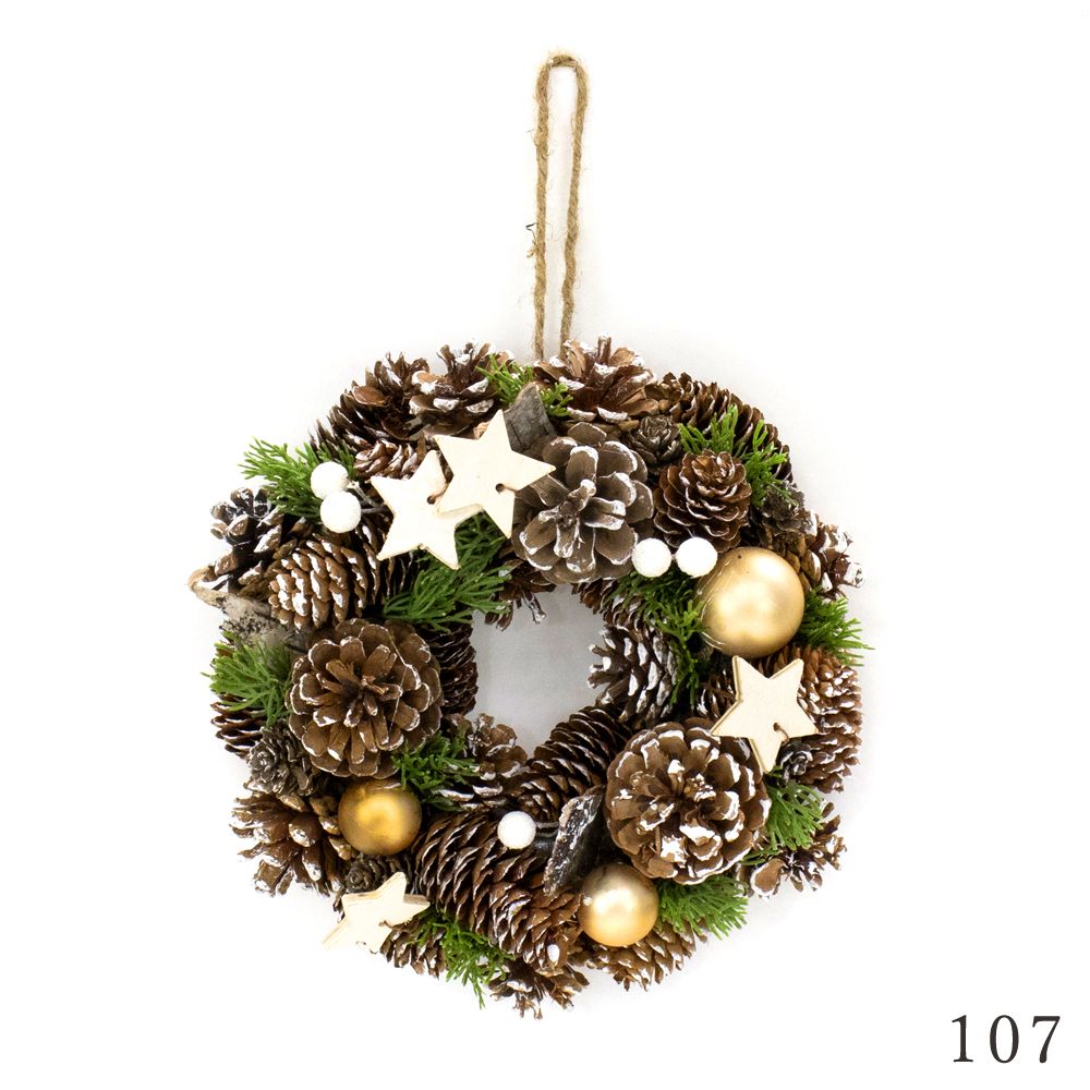 楽天市場】クリスマス リース とりよせ品 ナチュラルリース 造花