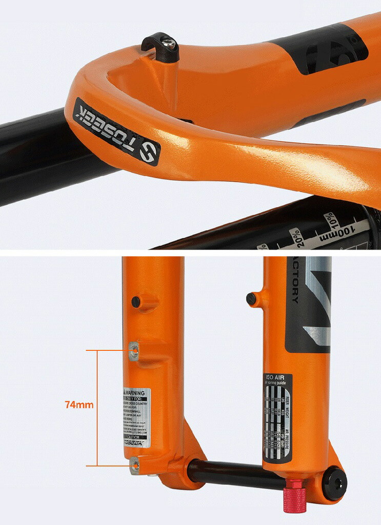 楽天市場】TOSEEK スルーアクスル サスペンションフォーク MTBフォーク